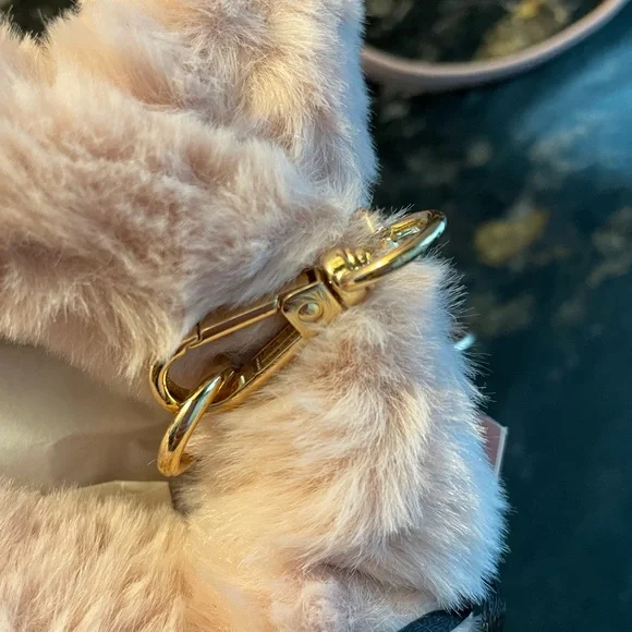 Fuzzy Juicy Couture Dusty Blush Mini Tote - Picture 7 of 11